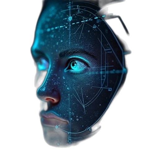 mask, robot, face, creature transparent PNG cut-out