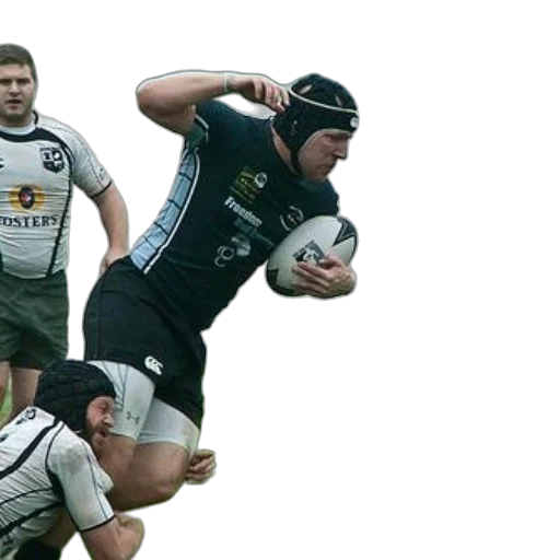 rugby, player, black, uniform, number, his, jersey, about transparent PNG cut-out