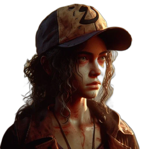 hat, jacket, face, weapon, photorealistic, concept art, fantasy art, comic book art transparent PNG cut-out