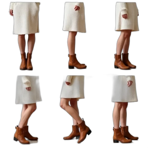 dress, earth tones, collection, images, showcasing, person, wearing, white transparent PNG cut-out