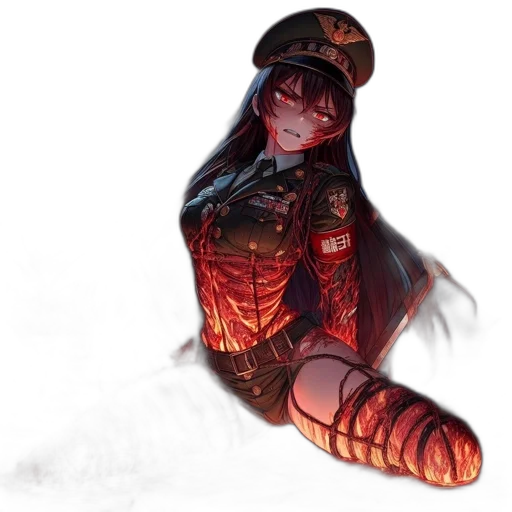 dress, robot, hat, weapon, concept art, cyberpunk, fantasy art, pixel art transparent PNG cut-out