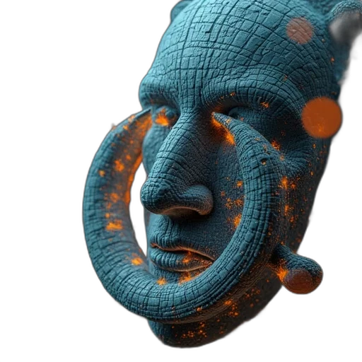 mask, face, robot, creature transparent PNG cut-out