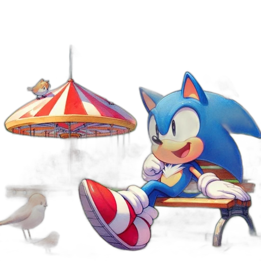 umbrella, weapon, concept art, pixel art, fantasy art, 3d render, blue, sonic transparent PNG cut-out