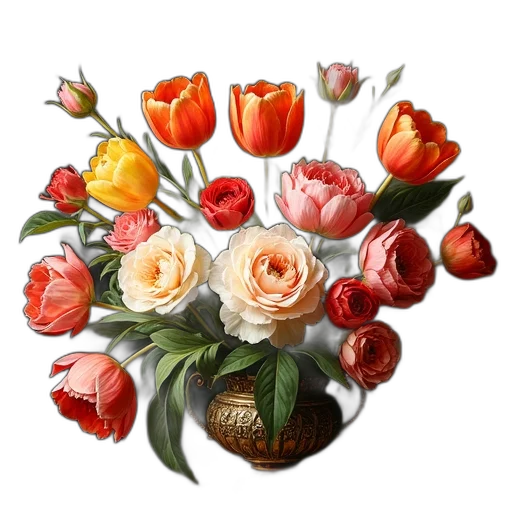 flower, crown, jewelry, food, photorealistic, oil painting, 3d render, pixel art transparent PNG cut-out
