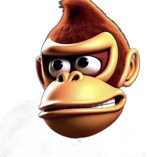 animal, mask, face, creature, concept art, 3d render, photorealistic, gorilla transparent PNG cut-out