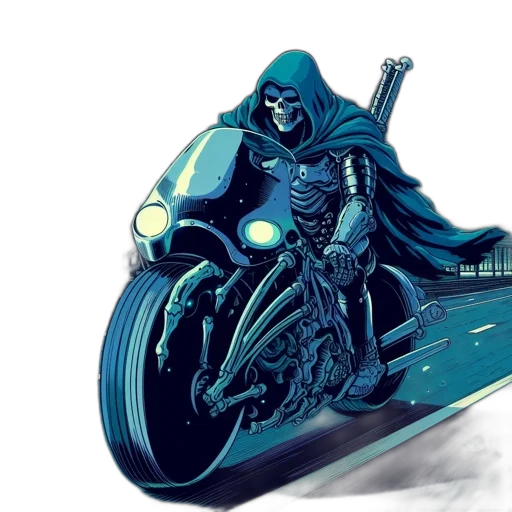 sword, weapon, concept art, comic book art, fantasy art, cyberpunk, blue, midnight transparent PNG cut-out
