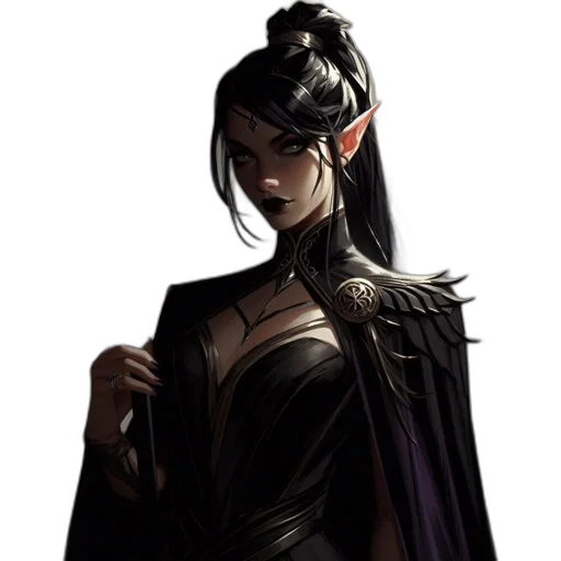 staff, dress, mask, crown, concept art, fantasy art, comic book art, anime transparent PNG cut-out