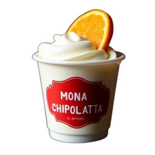 food, photorealistic, 3d render, monochrome, close-up, image, dessert, cup transparent PNG cut-out