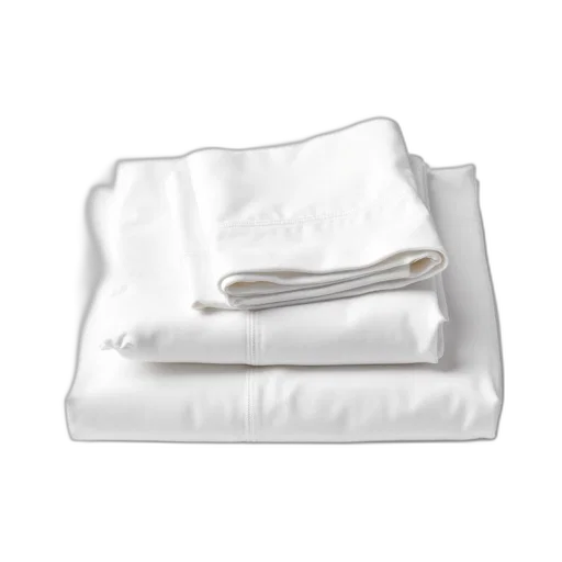 food, jacket, neatly, folded, white, bed, sheet, displayed transparent PNG cut-out