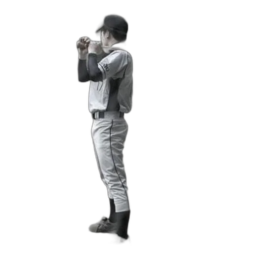 staff, jacket, robot, weapon, 3d render, concept art, photorealistic, monochrome transparent PNG cut-out