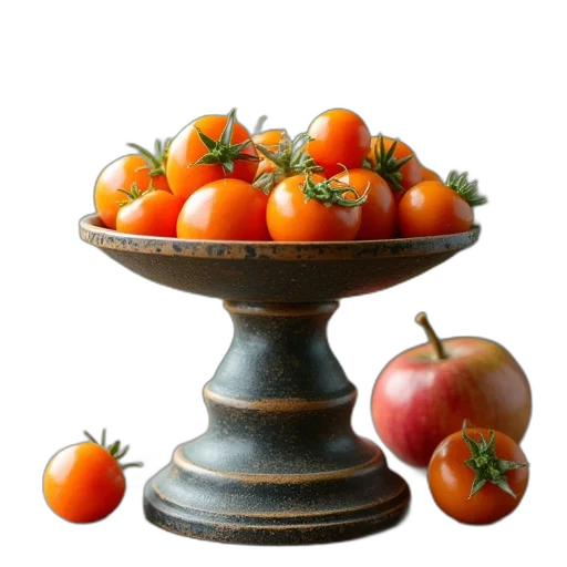 food, crown, jewelry, furniture, photorealistic, 3d render, oil painting, scale transparent PNG cut-out