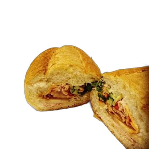 food, umbrella, hat, crown, photorealistic, 3d render, sandwich, meat transparent PNG cut-out