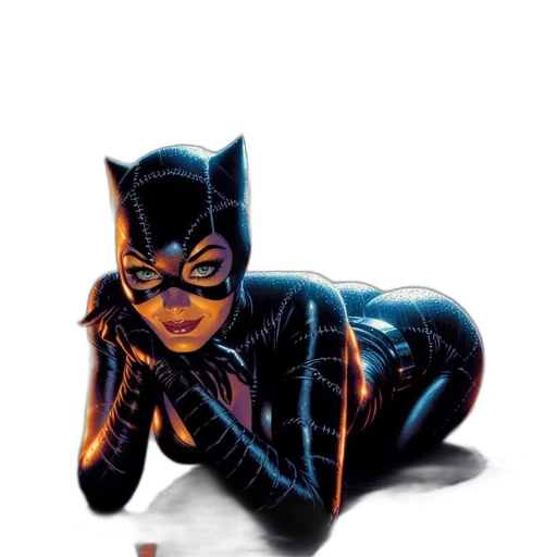 comic book art, concept art, 3d render, photorealistic, neon lights, rainy, night, cityscape transparent PNG cut-out