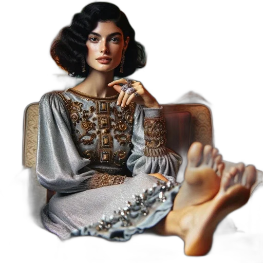jewelry, dress, crown, shoes, photorealistic, concept art, fantasy art, 3d render transparent PNG cut-out
