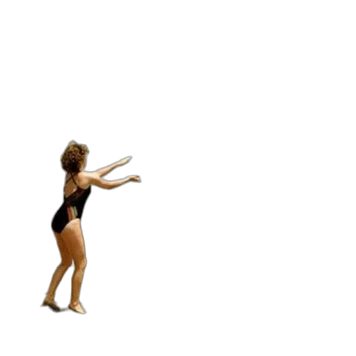 hair, dress, 3d render, concept art, underwater, woman, black, swimsuit transparent PNG cut-out