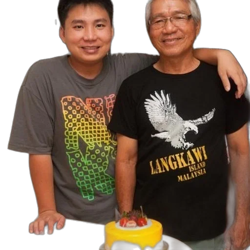 shoes, two, men, stand, next, cake, words, langkawi transparent PNG cut-out