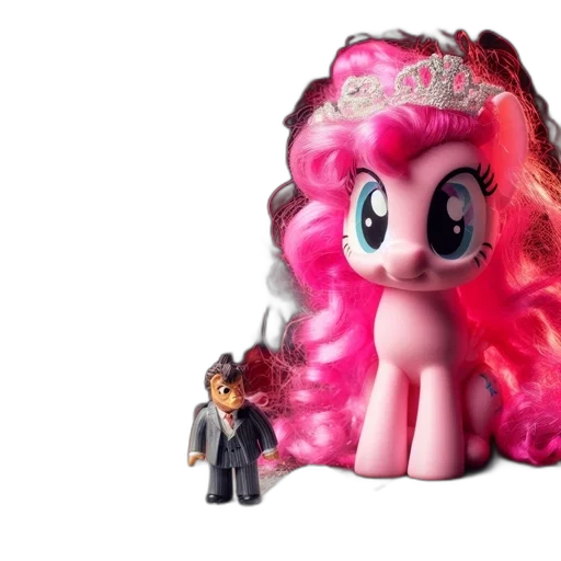 3d render, concept art, dimly, lit, environment, little, pony, toy transparent PNG cut-out