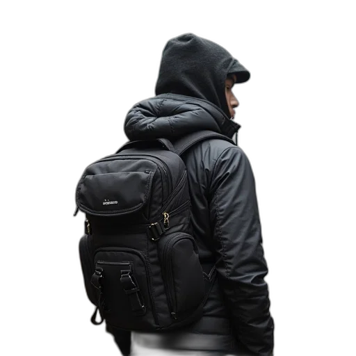 jacket, 3d render, cyberpunk, manfrok transparent PNG cut-out