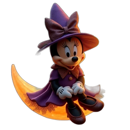 hat, staff, 3d render, concept art, fantasy art, pixel art, minnie, witches transparent PNG cut-out