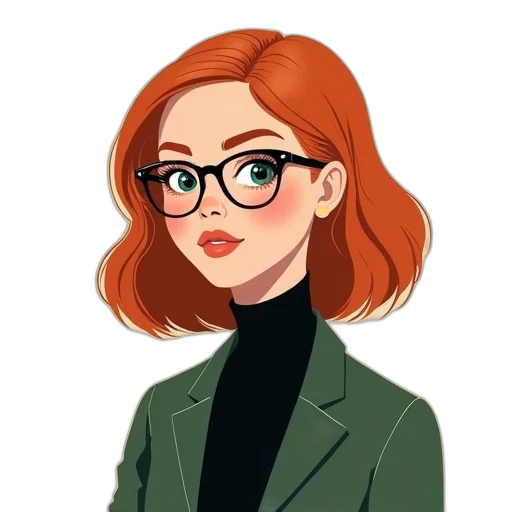 jacket, face, staff, hair, cartoon, pixel art, anime, comic book art transparent PNG cut-out