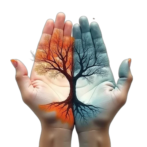 tree, photorealistic, 3d render, fantasy art transparent PNG cut-out