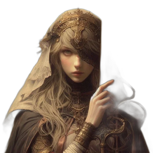crown, face, hat, sword, fantasy art, concept art, photorealistic, pixel art transparent PNG cut-out
