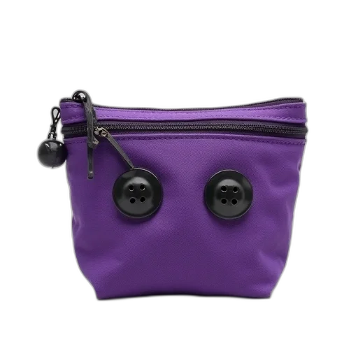 mask, face, jewelry, 3d render, purple, fabric, bag, zipper transparent PNG cut-out