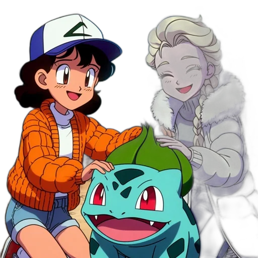 creature, vaporwave, pixel art, anime, concept art, fire, underwater, pastel transparent PNG cut-out