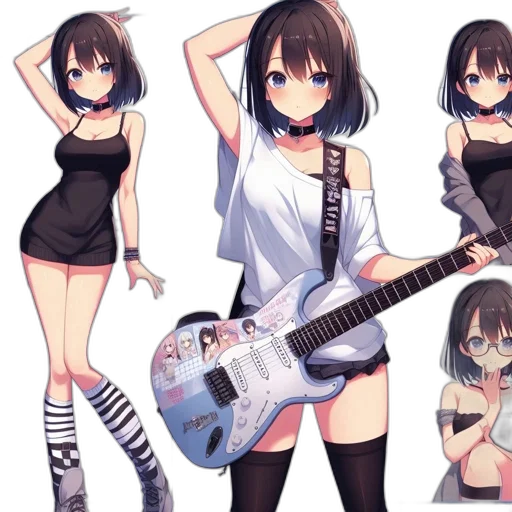 dress, anime, concept art, cartoon, pixel art, monochrome, dark, blue transparent PNG cut-out