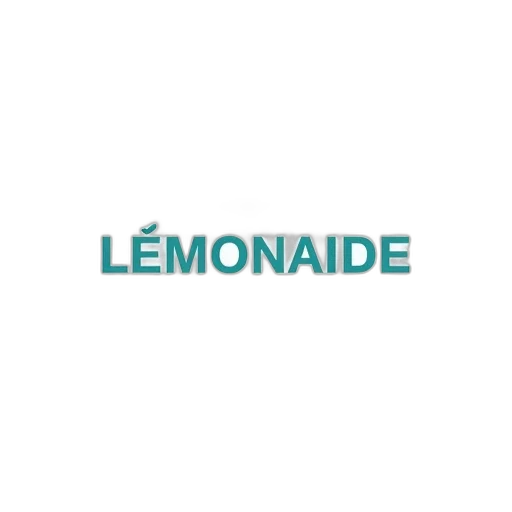 monochrome, stylized, logo, featuring, word, lemonaide, modern, sans-serif transparent PNG cut-out