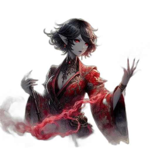 staff, dragon, mask, weapon, concept art, fantasy art, anime, watercolor transparent PNG cut-out