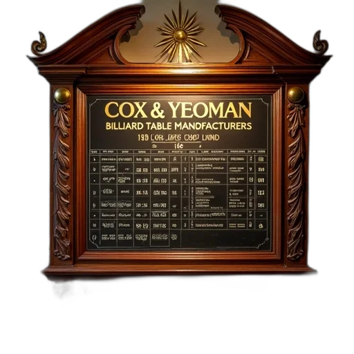 close-up, view, top, section, vintage, billiard, table, scoreboard transparent PNG cut-out
