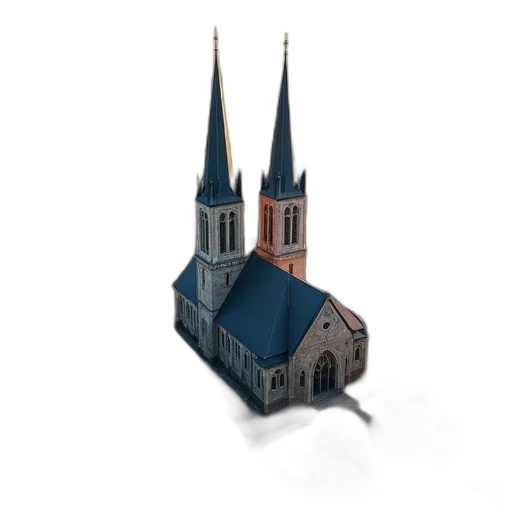 building, 3d render, concept art, photorealistic, pixel art, aerial, view, city transparent PNG cut-out