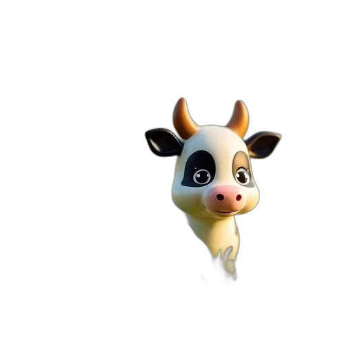 animal, creature, mask, food, 3d render, concept art, cartoon, fantasy art transparent PNG cut-out