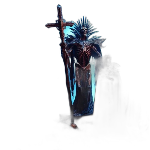 sword, staff, weapon, dragon, concept art, fantasy art, 3d render, pixel art transparent PNG cut-out