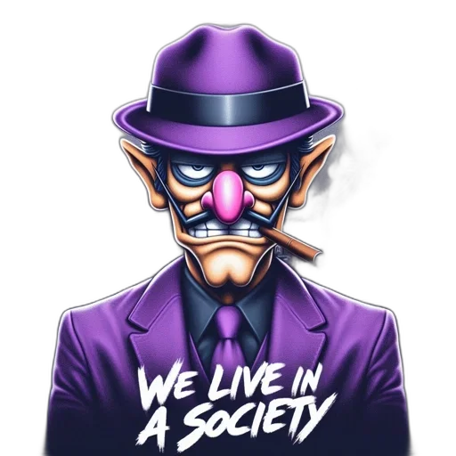 mask, cyberpunk, cartoon, vaporwave, comic book art, animated, figure, sporting transparent PNG cut-out