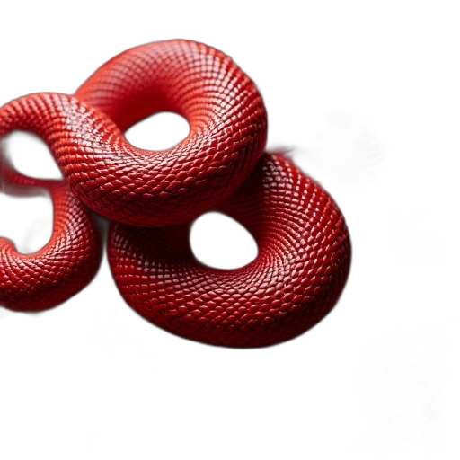 jewelry, hair, crown, flower, 3d render, photorealistic, red, snakes transparent PNG cut-out
