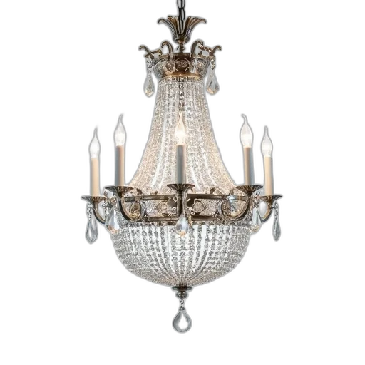 crown, jewelry, 3d render, crystal, chandelier, spherical, centerpiece, hangs transparent PNG cut-out