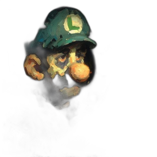hat, mask, face, creature, concept art, watercolor, photorealistic, fantasy art transparent PNG cut-out