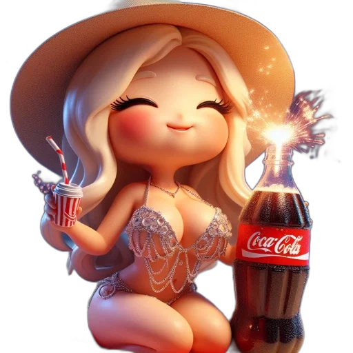 bottle, food, dress, concept art, pixel art, fantasy art, photorealistic, girl transparent PNG cut-out