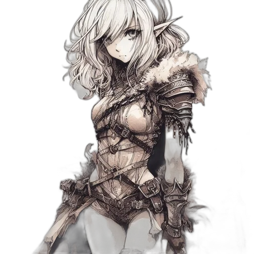 sword, weapon, dress, staff, fantasy art, concept art, watercolor, anime transparent PNG cut-out