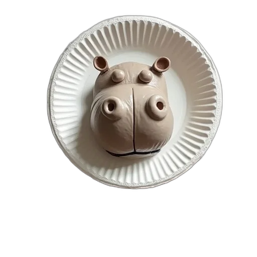 food, animal, mask, face, 3d render, photorealistic, concept art, paper transparent PNG cut-out