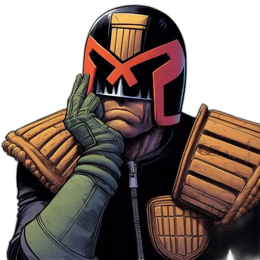 mask, robot, face, jacket, comic book art, concept art, character, helmet transparent PNG cut-out
