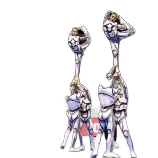 staff, robot, crown, weapon, concept art, anime, 3d render, watercolor transparent PNG cut-out