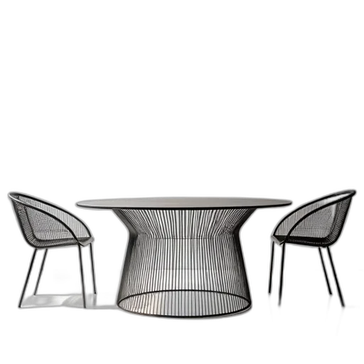 furniture, 3d render, photorealistic, monochrome transparent PNG cut-out