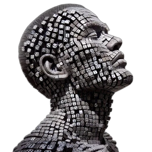 face, mask, crown, robot, 3d render, photorealistic, cyberpunk, comic book art transparent PNG cut-out
