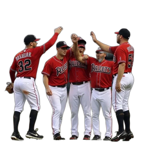 staff, arizona, diamondbacks, celebrate, during, world, baseball, classic transparent PNG cut-out