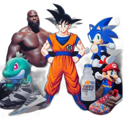 concept art, pixel art, comic book art, 3d render, blue, dark, colorful, popular transparent PNG cut-out
