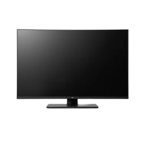 furniture, weapon, 3d render, sleek, modern, flat-screen, television, black transparent PNG cut-out