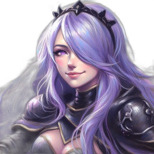 face, crown, staff, fantasy art, anime, concept art, photorealistic, dark transparent PNG cut-out